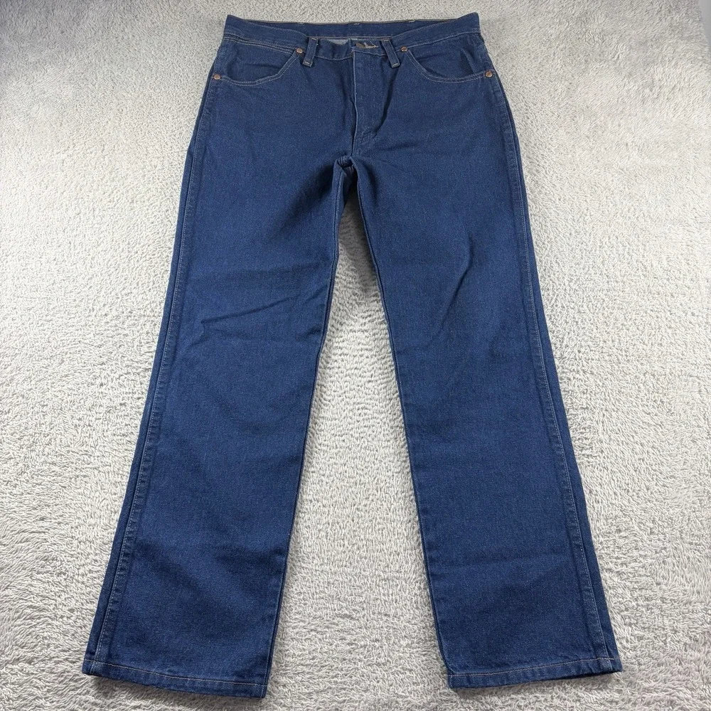 Vintage Wrangler Cowboy Cut Jeans Mens 33x30 (Fits 32x29) Dark Wash 936PWD
